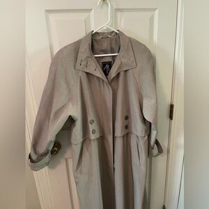 Trench-style raincoat. A2B brand.